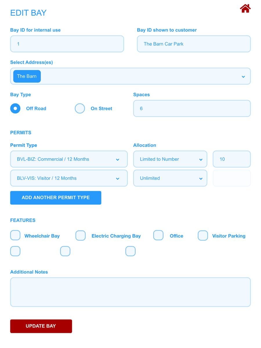 An example of a wireframe for a digital product