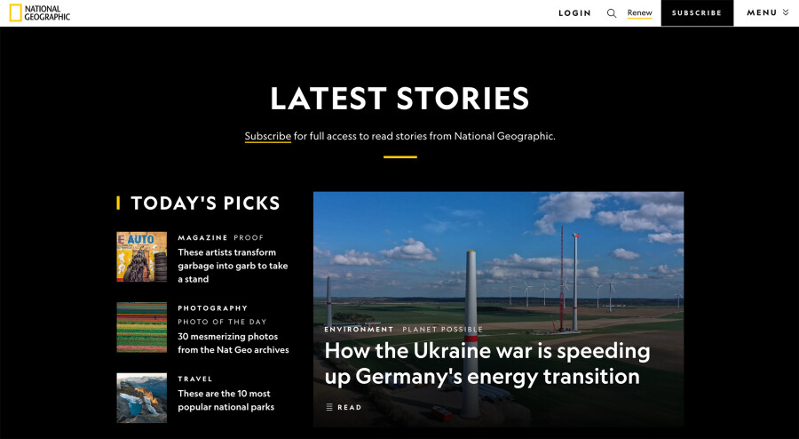 national geographic website