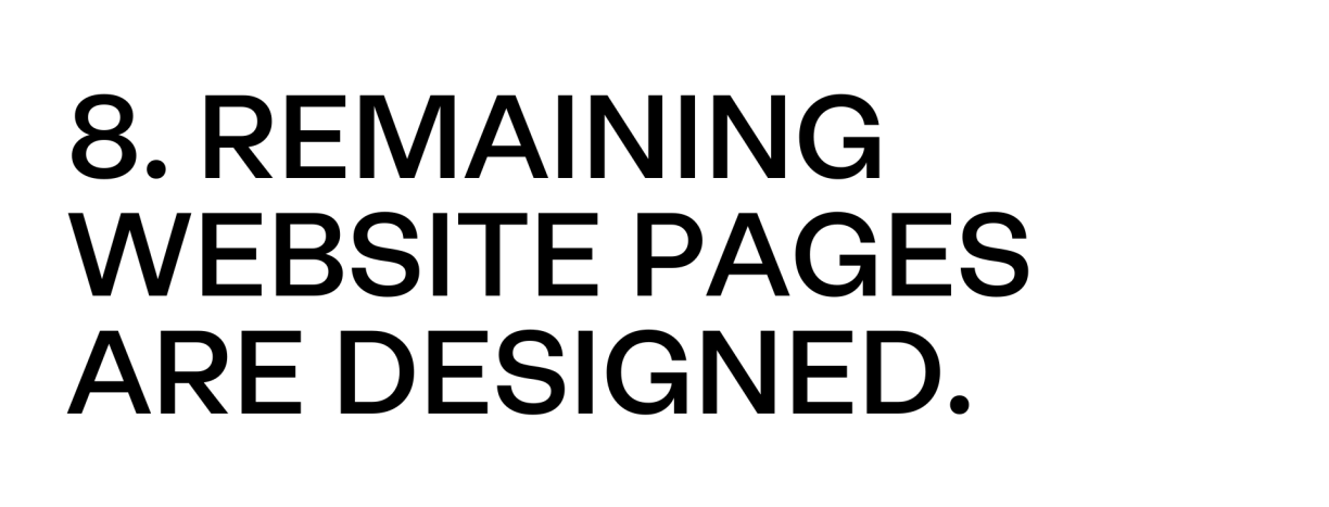 Remaining website pages are created